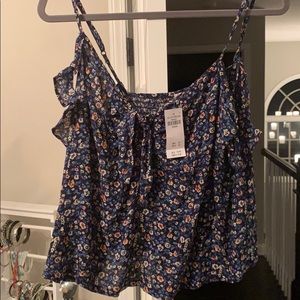 NEW WITH TAGS hollister floral tank top
